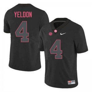 NCAA Men's Alabama Crimson Tide #4 T.J. Yeldon Stitched College Nike Authentic Black Football Jersey XD17W62KD
